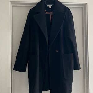 Topshop women’s Black Peacoat